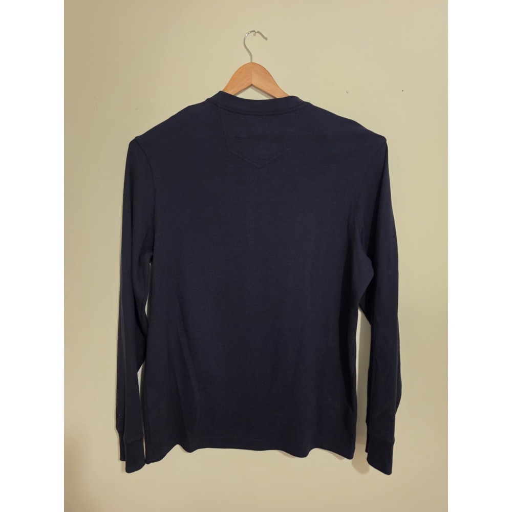 Eddie Bauer Outdoor Men's Big & Tall TXL Navy Long Sleeve Henley Shirt - Picture 2 of 7